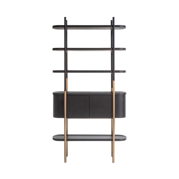 Wandkast Jameson 2-deuren 4-planken (Charcoal) - Afbeelding 3
