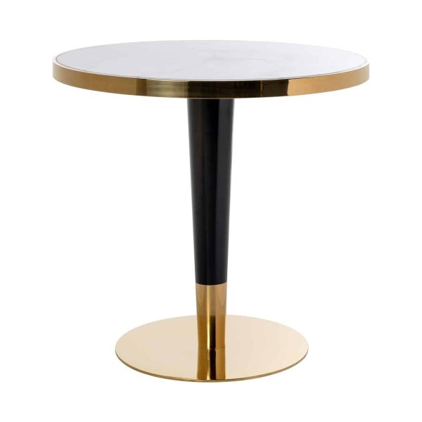 Bistrotafel Osteria 80Ø (Black/white) - Afbeelding 3