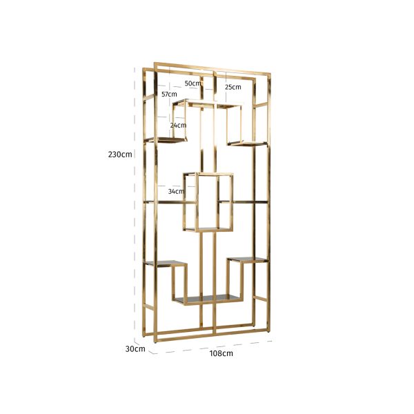 Wandkast Magnus (Gold) - Afbeelding 4