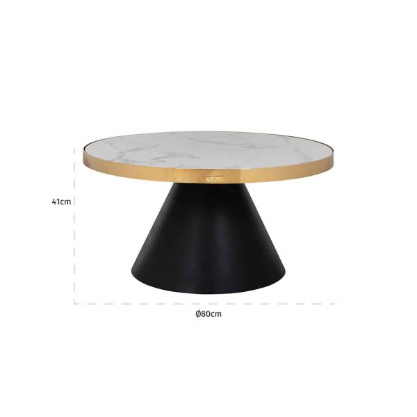Salontafel Odin 80Ø  (Gold) - Afbeelding 3