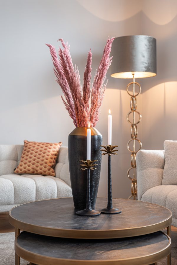 Salontafel Blackbone brass set van 2  (Black rustic) - Afbeelding 6