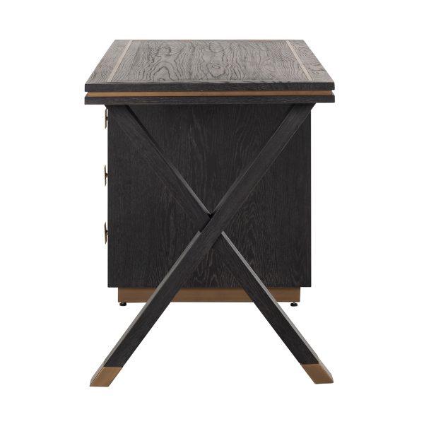 Bureau Hunter 3-laden  (Black rustic) - Afbeelding 2