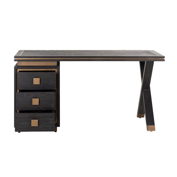 Bureau Hunter 3-laden  (Black rustic) - Afbeelding 5