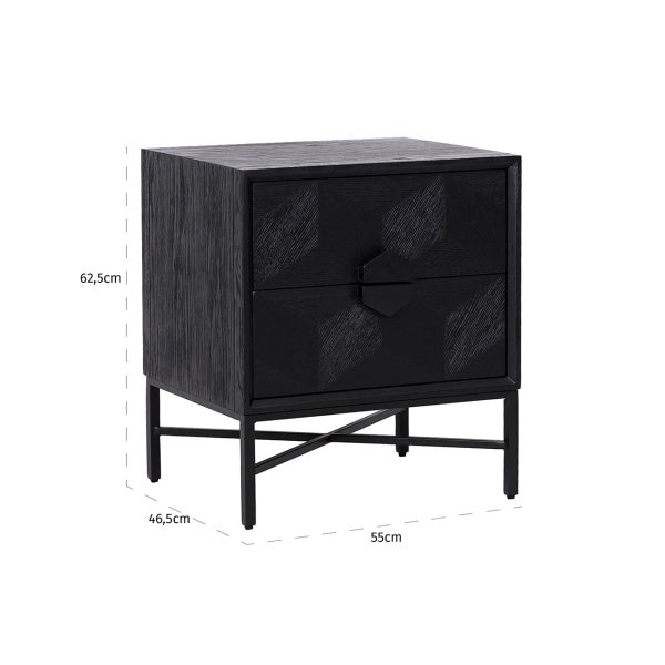 Ladenkast Blax 2-laden (Black) - Afbeelding 4