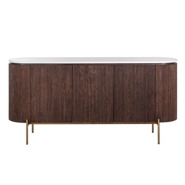 Dressoir Barkley 3-deuren  (Brushed Gold) - Afbeelding 3