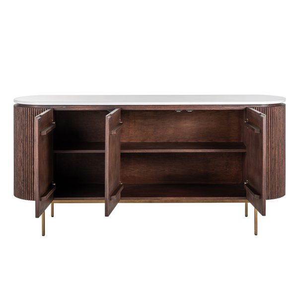 Dressoir Barkley 3-deuren  (Brushed Gold) - Afbeelding 5