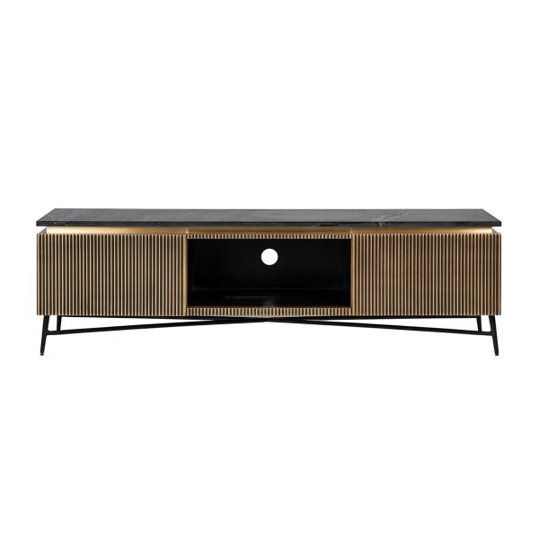TV-dressoir Ironville 2-deuren (Gold) - Afbeelding 4