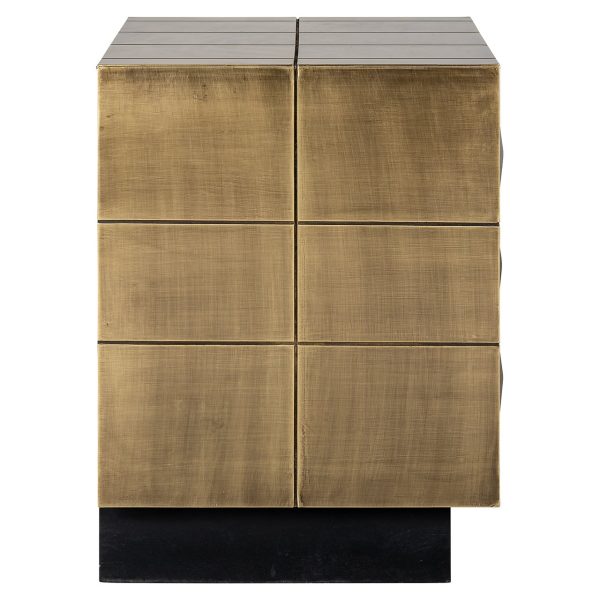 Nachtkast Collada 3-laden (Brushed Gold) - Afbeelding 2