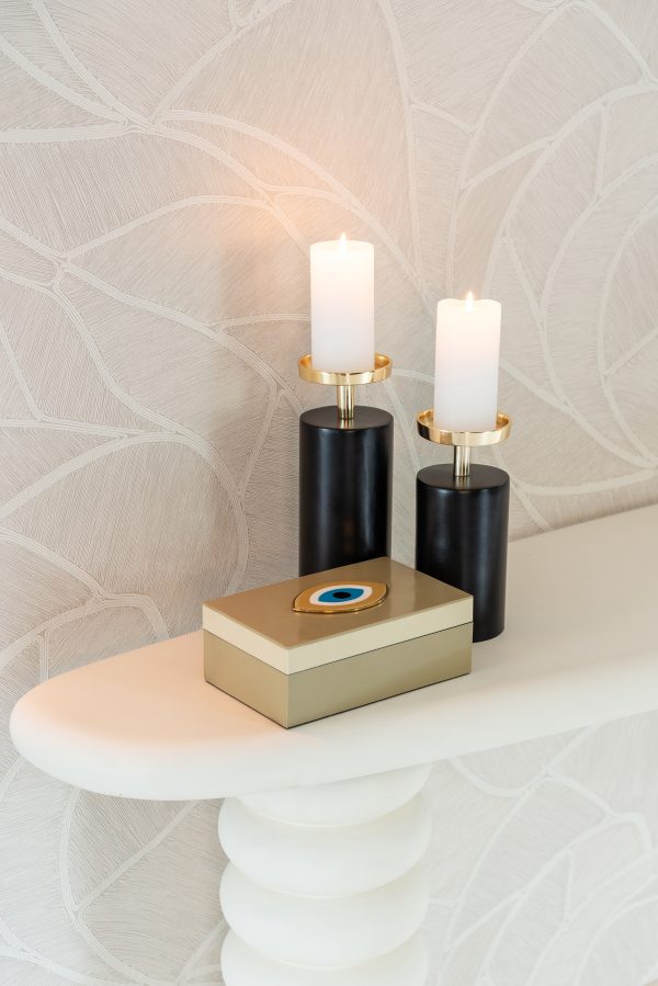 Kandelaar Caya groot (Black/gold) - Afbeelding 8