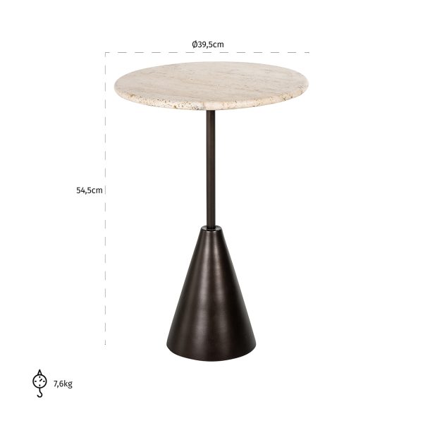 Bijzettafel Avalon rond (Bronze) - Afbeelding 3