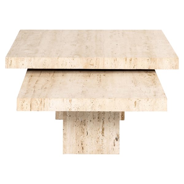 Salontafel La Cantera vierkant set van 2 (Beige) - Afbeelding 2
