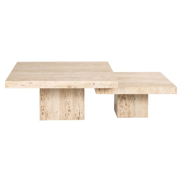 Salontafel La Cantera vierkant set van 2 (Beige) - Afbeelding 4