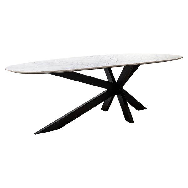 Eettafel Trocadero wit (Black/white)