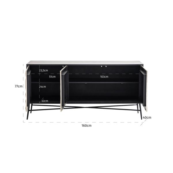 Dressoir Tetro Silver - Afbeelding 4