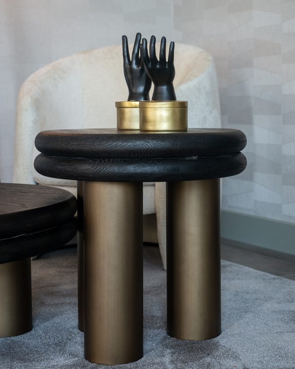Bijzettafel Macaron (Black rustic) - Afbeelding 5