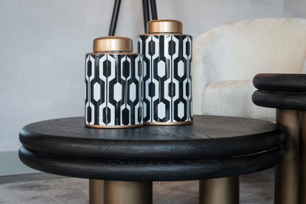 Salontafel Macaron (Black rustic) - Afbeelding 8