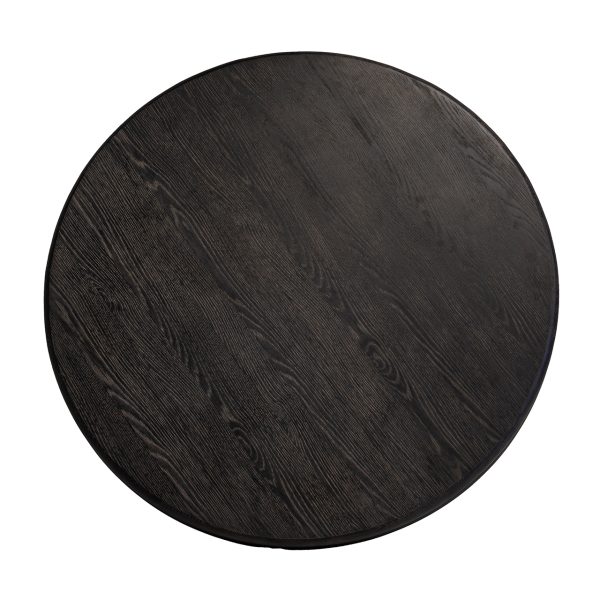 Eettafel Macaron 130Ø (Black rustic) - Afbeelding 2