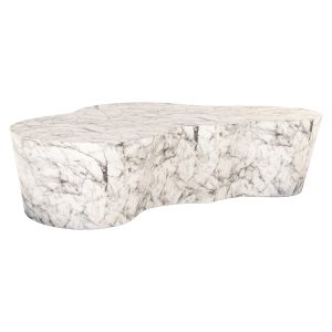Salontafel Rockyard faux wit marmer indoor/outdoor (White)