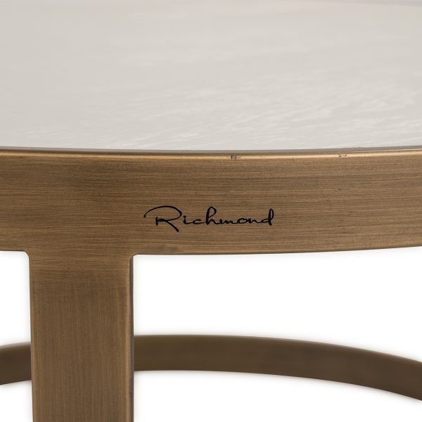 Salontafel Whitebone brass set van 2 (Verona Grey) - Afbeelding 5