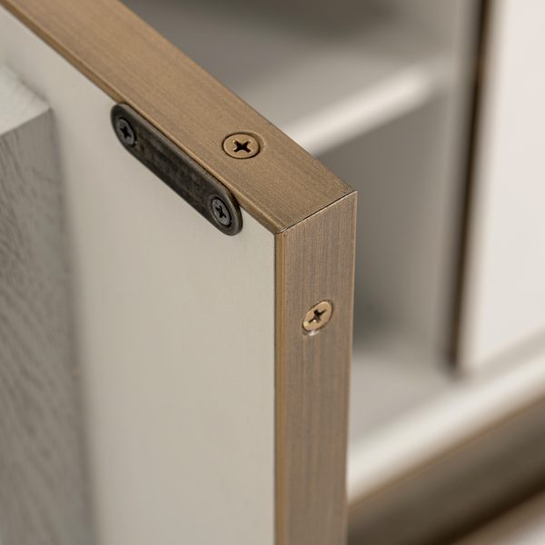 Dressoir Whitebone brass 4-deuren (Verona Grey) - Afbeelding 8