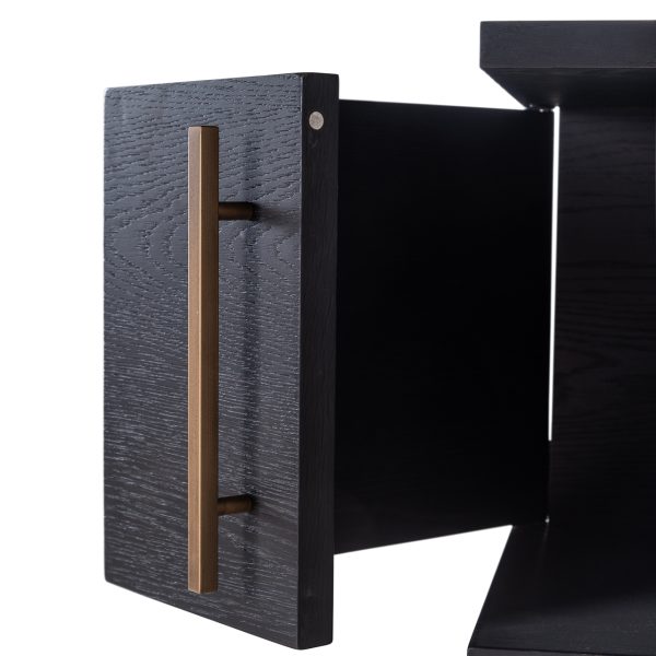 Wandkast Cambon 4-deuren 4-planken (Dark coffee) - Afbeelding 8