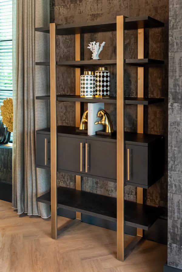 Wandkast Cambon 4-deuren 4-planken (Dark coffee) - Afbeelding 20