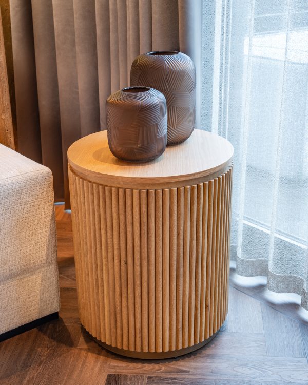 Bijzettafel Belfort 50Ø (Natural oak) - Afbeelding 4