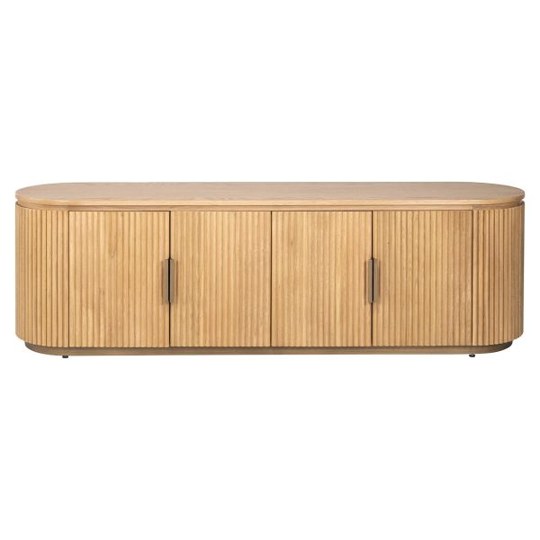 TV-meubel Belfort 4-deurs (Natural oak) - Afbeelding 4