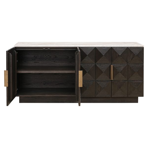 Dressoir Claremont 4-deurs (Brown) - Afbeelding 6