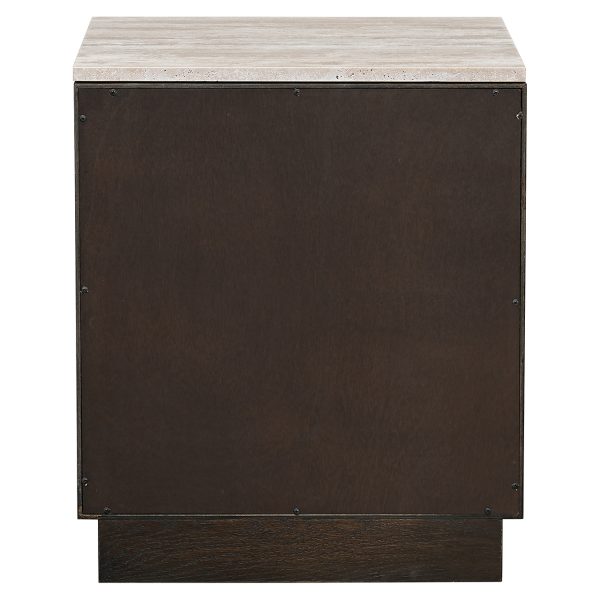 Nachtkastje Claremont 2-laden (Brown) - Afbeelding 3