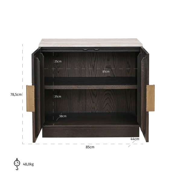 Dressoir Claremont 2-deurs (Brown) - Afbeelding 5