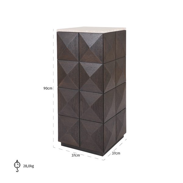Pilaar Claremont (Brown) - Afbeelding 4