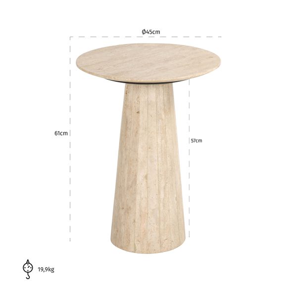 Bijzettafel Cavo (Beige) - Afbeelding 3