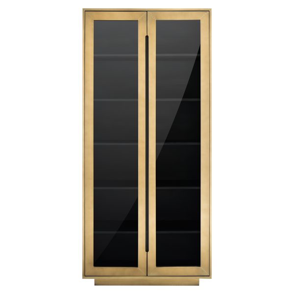 Wandkast Finsbury 2-deurs (Black/gold) - Afbeelding 3