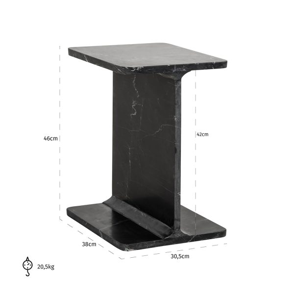Bijzettafel Benson black (Black) - Afbeelding 5