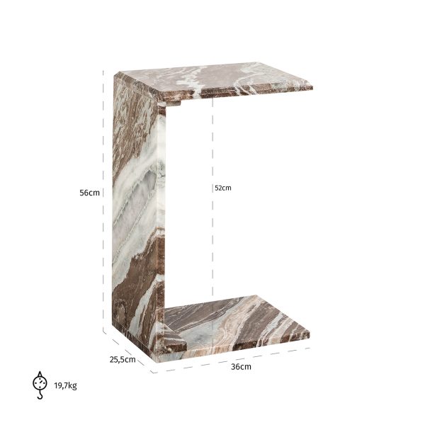 Bijzettafel Tovek brown (Brown) - Afbeelding 5