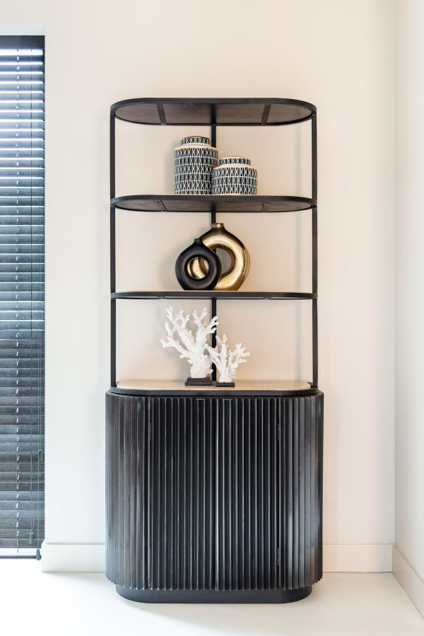 Wandkast Hampton 2-deuren 2-planken (Dark brown) - Afbeelding 4