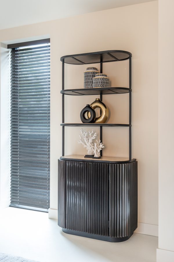 Wandkast Hampton 2-deuren 2-planken (Dark brown) - Afbeelding 5