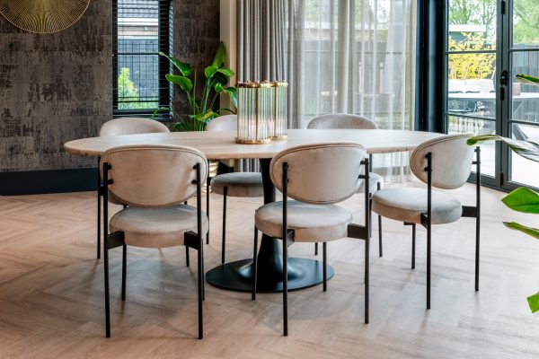 Eettafel Hampton ovaal 230 (Black) - Afbeelding 9