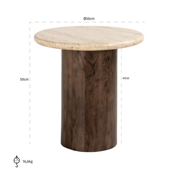 Bijzettafel Douglas 50Ø (Brown) - Afbeelding 3