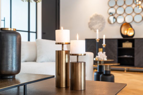 Kandelaar Divon groot (Brushed Gold) - Afbeelding 3