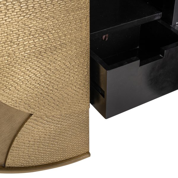 Wandkast Bowie (Black/gold) - Afbeelding 8
