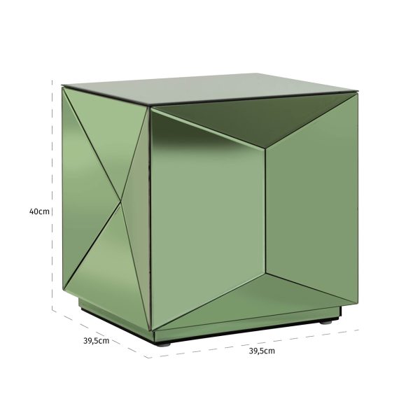 Bijzettafel Shifra spiegel groen (Green) - Afbeelding 5
