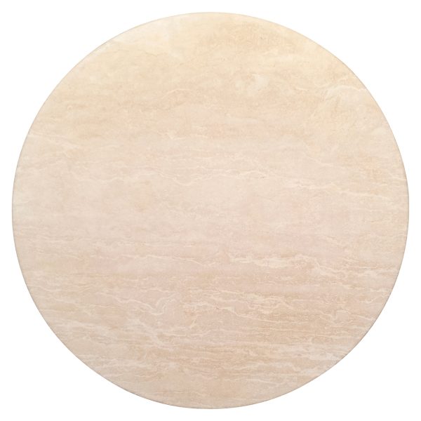 Ronde eettafel Renaissance beige Travertine (Beige) - Afbeelding 2