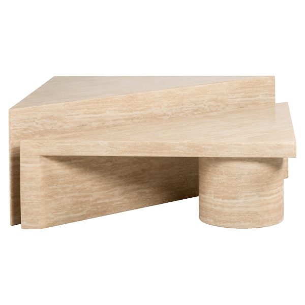Salontafel set Fictus Travertine faux (Beige) - Afbeelding 2