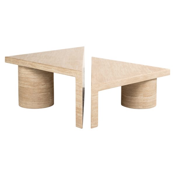 Salontafel set Fictus Travertine faux (Beige) - Afbeelding 3