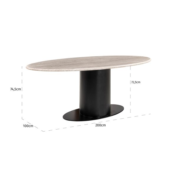 Eettafel Brodman 200 (Sand) - Afbeelding 5