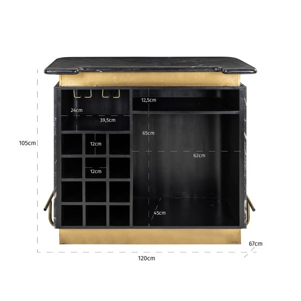 Bar Bombay (Black/gold) - Afbeelding 4