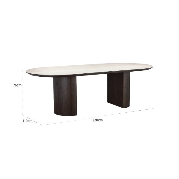 Eettafel Ritz 240 (Brown) - Afbeelding 2