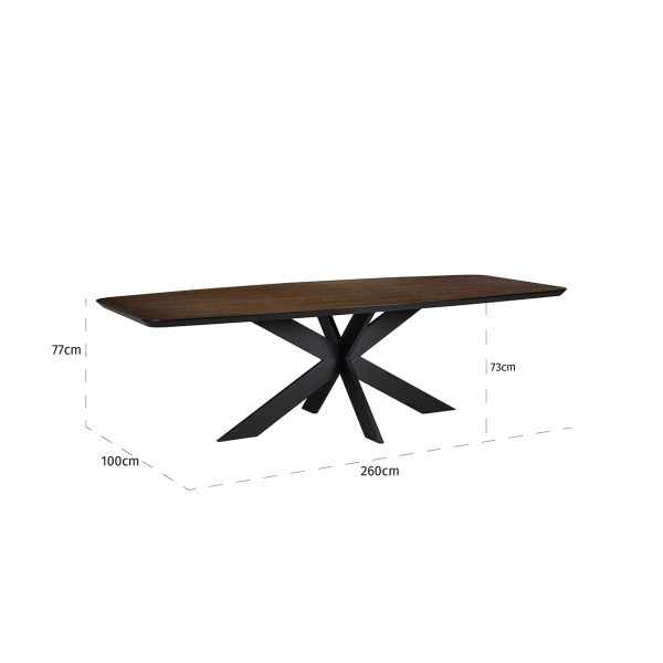 Eettafel Bonvoy brown 260 (Brown) - Afbeelding 5